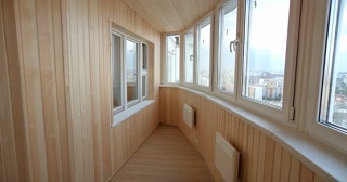 Внутренняя отделка лоджии Киров, цена от 207 руб. м2